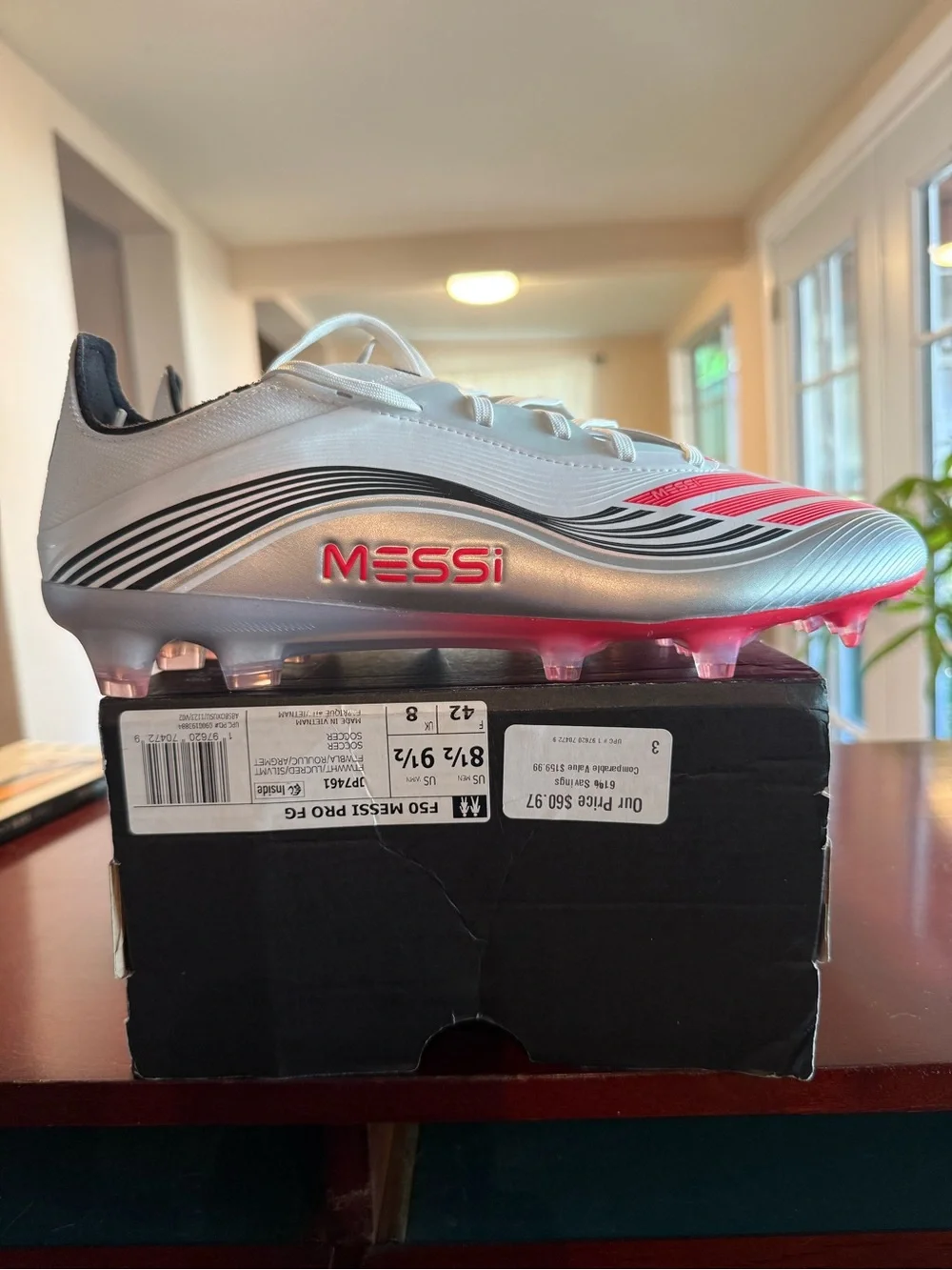 New Mens 8.5 Adidas Messi F50 Pro Fg Soccer Cleats Futbol Rare Shoes JP7461